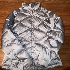 Women’s The North Face 550 Silver Quilted Puffer
